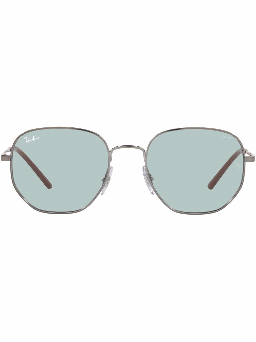 Ray-Ban 六角形框太阳眼镜 - 灰色