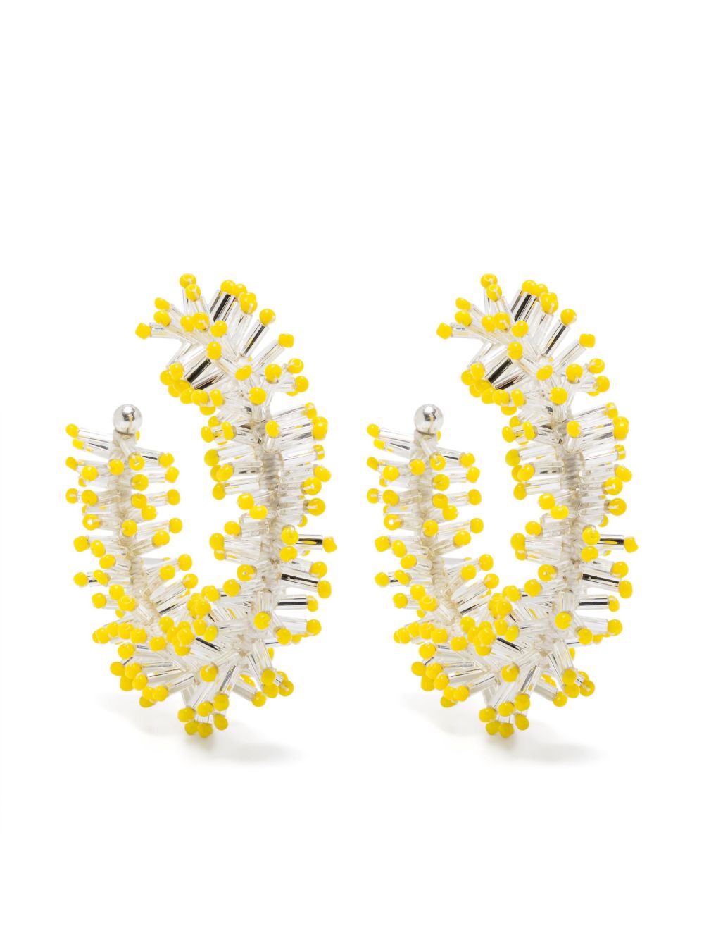 ISABEL MARANT Firework 半圆形耳环 - 黄色