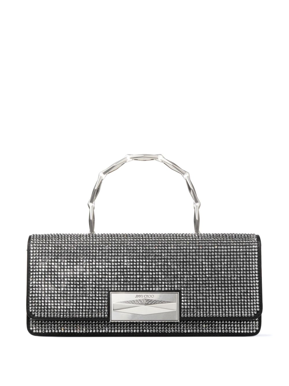 Jimmy Choo Diamond Chain 手提包 - 黑色