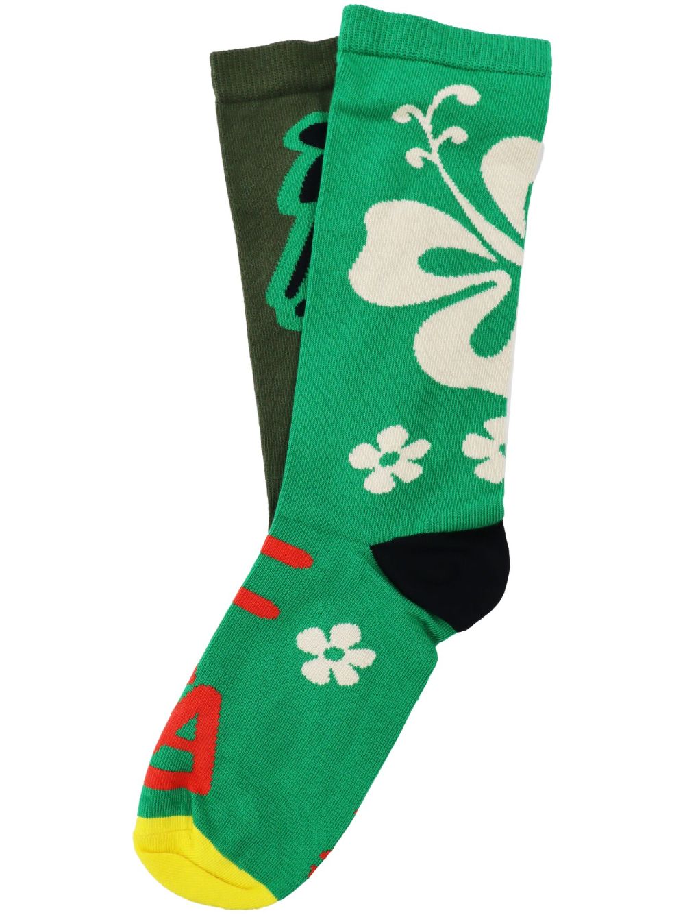 Walter Van Beirendonck Boom 针织袜 - 绿色