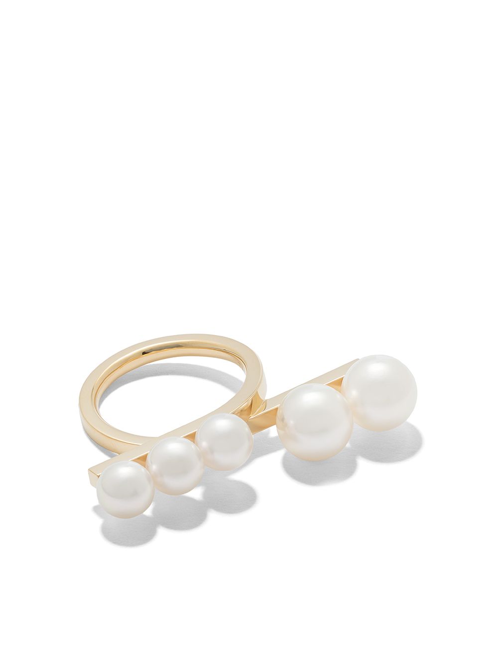 TASAKI Balance 18K黄金环形珍珠戒指 - 金色