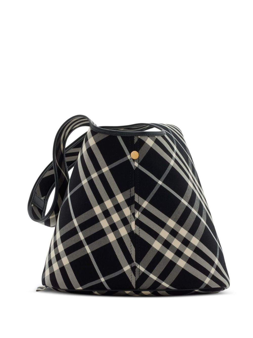 Burberry 小号格纹单肩包 - 黑色