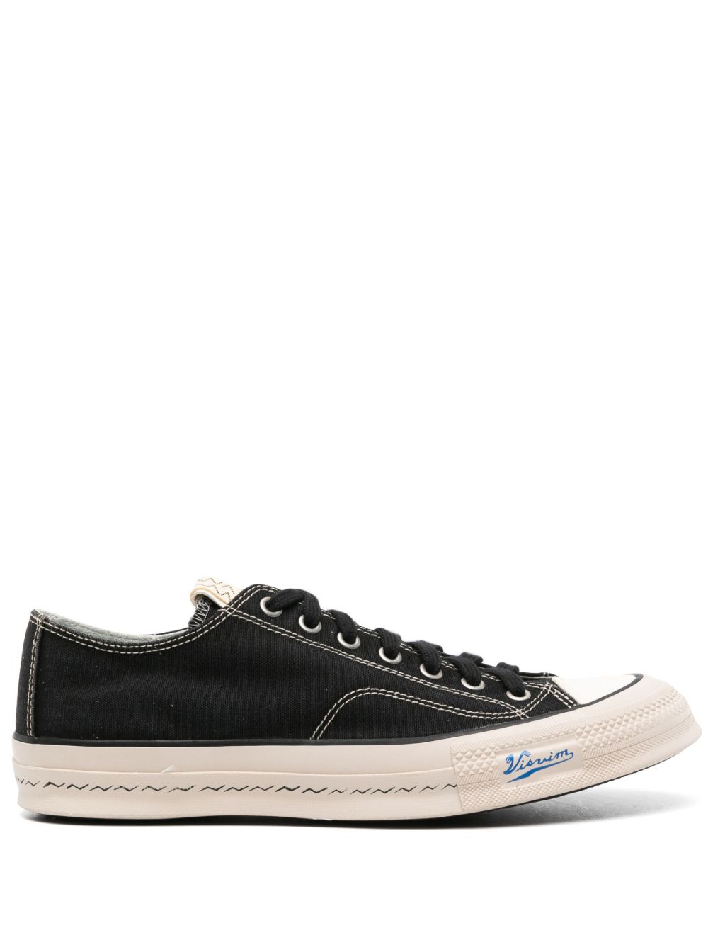 visvim Skagway 帆布板鞋 - 黑色