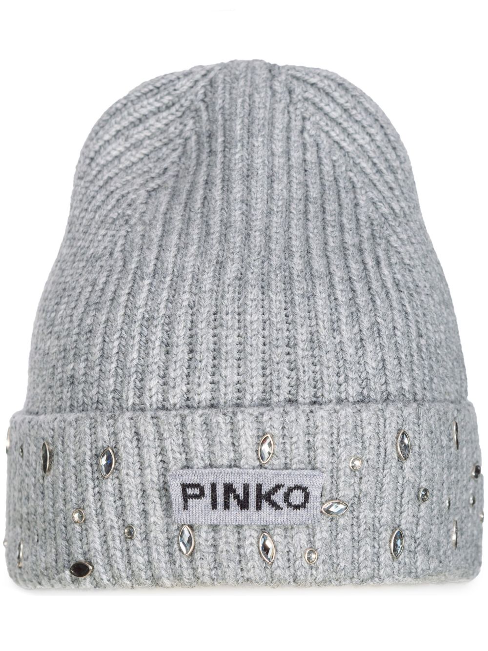 PINKO 晶饰套头帽 - 灰色