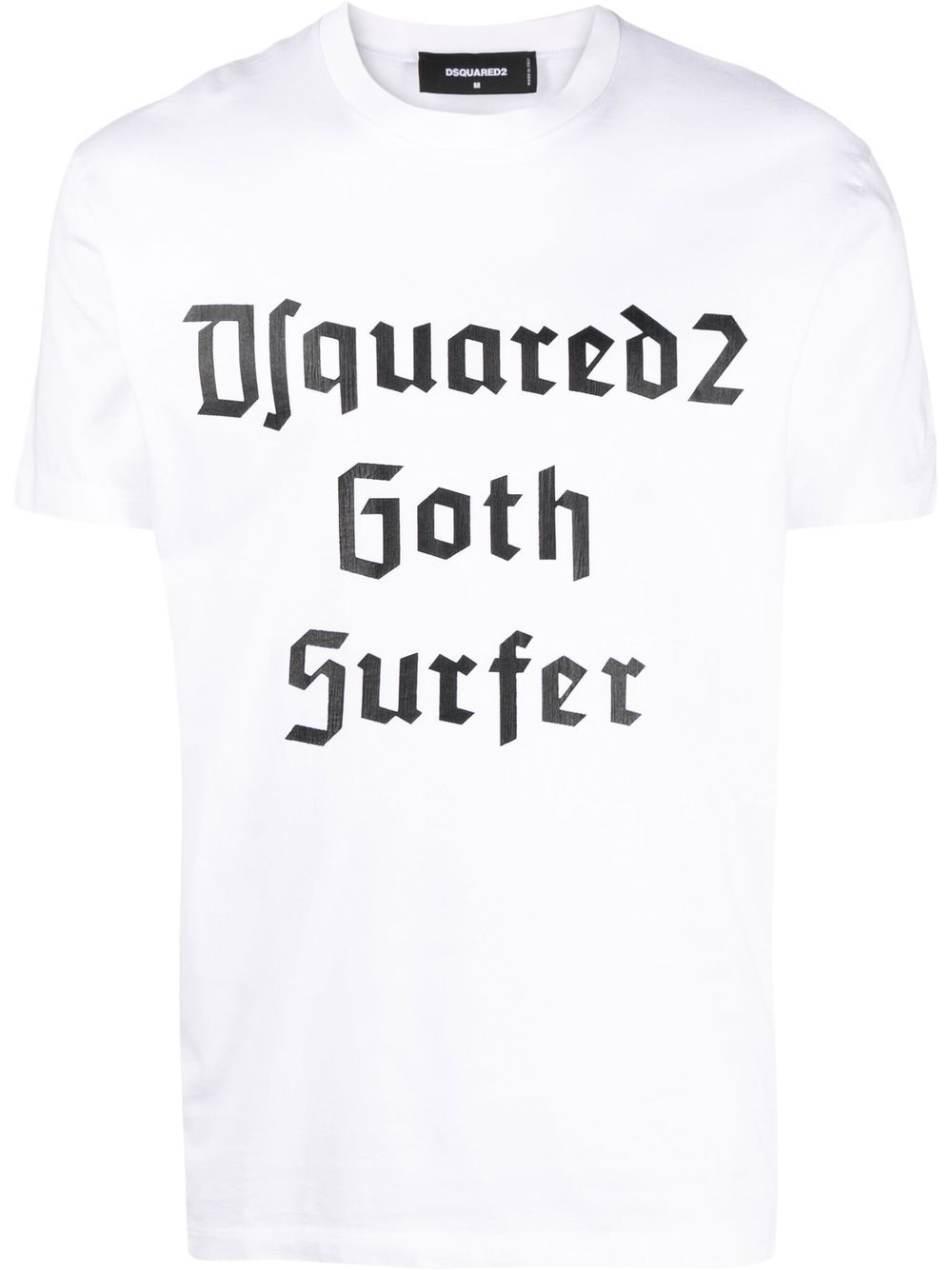 DSQUARED2 Goth Surfer 短袖T恤 - 白色