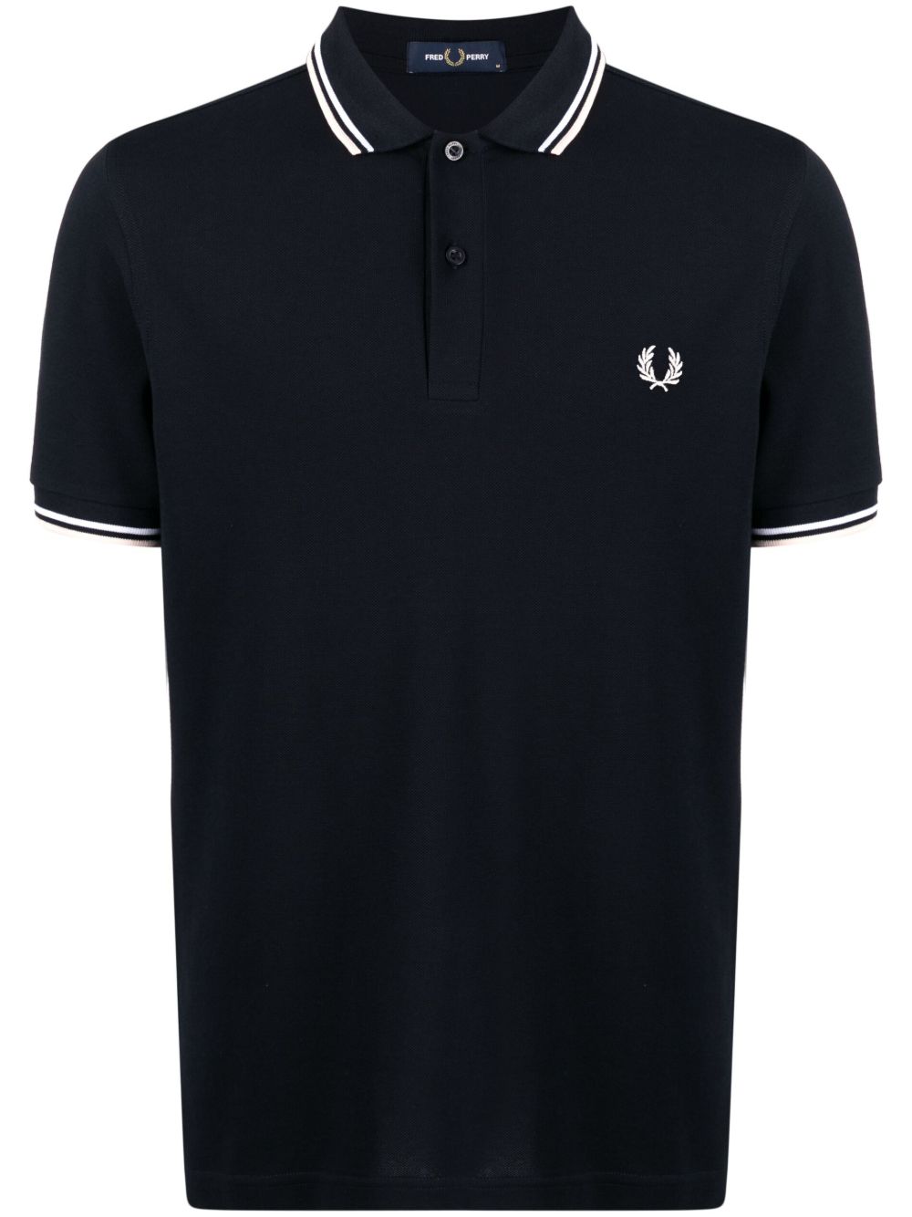 Fred Perry logo刺绣polo衫 - 蓝色