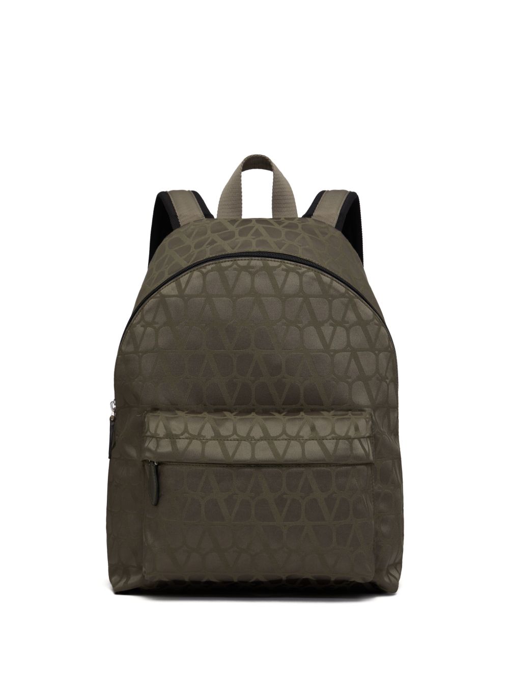 Valentino Garavani Toile Iconographe 皮质边饰背包 - 绿色