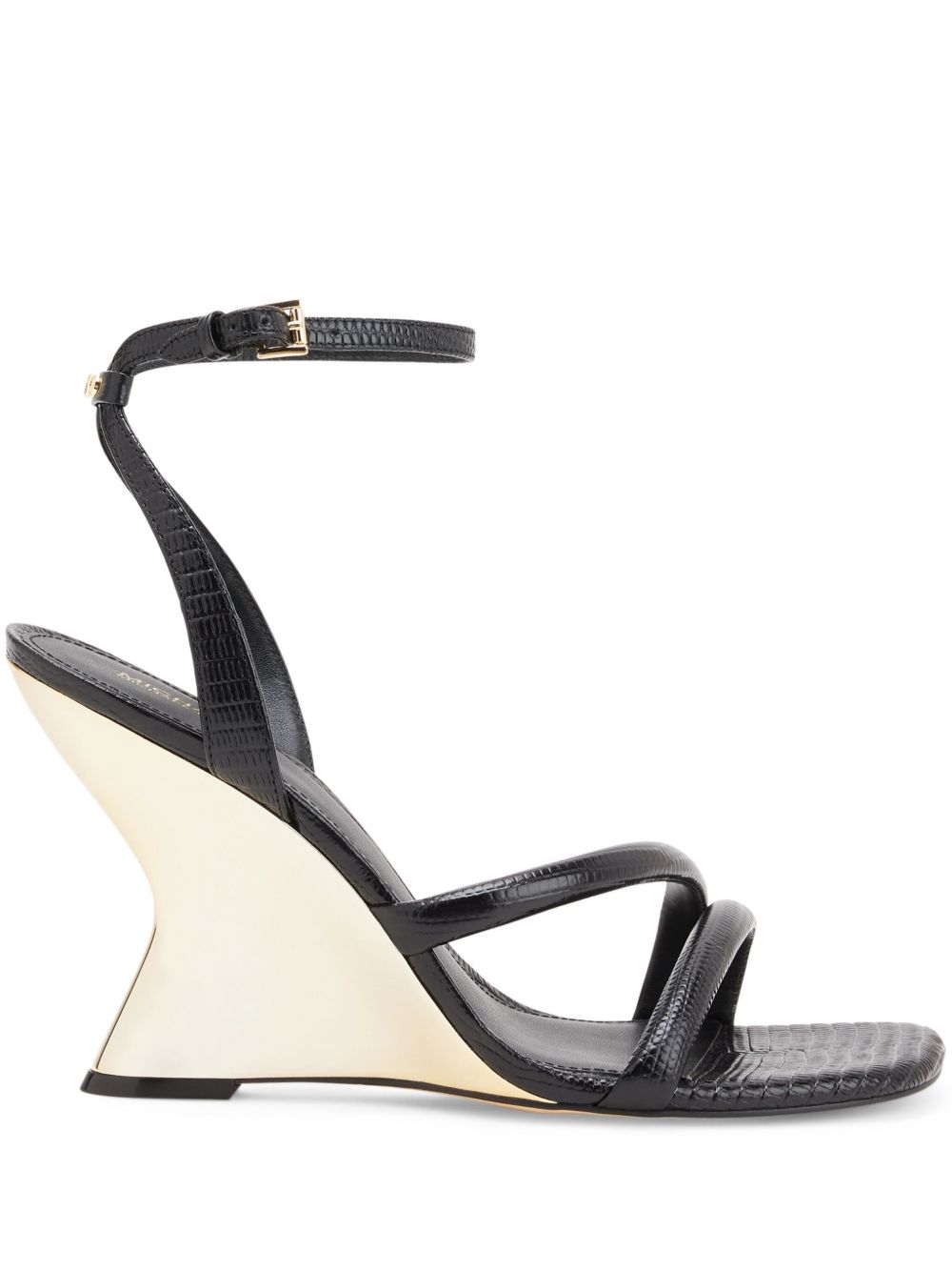 Michael Kors Nadina 高跟皮质凉鞋 - 黑色