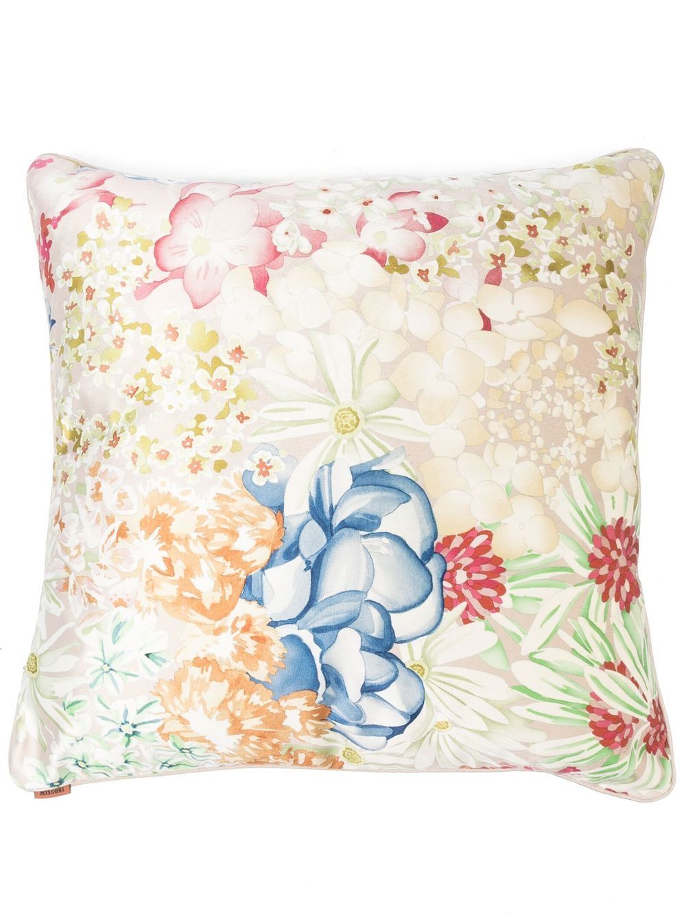 Missoni Home 花卉印花方形抱枕 - 中性色