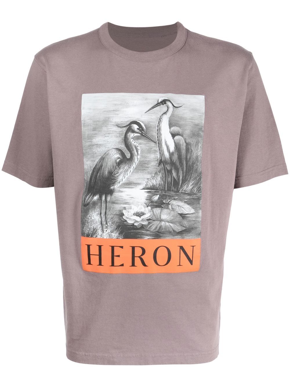Heron Preston Heron 印花棉T恤 - 灰色