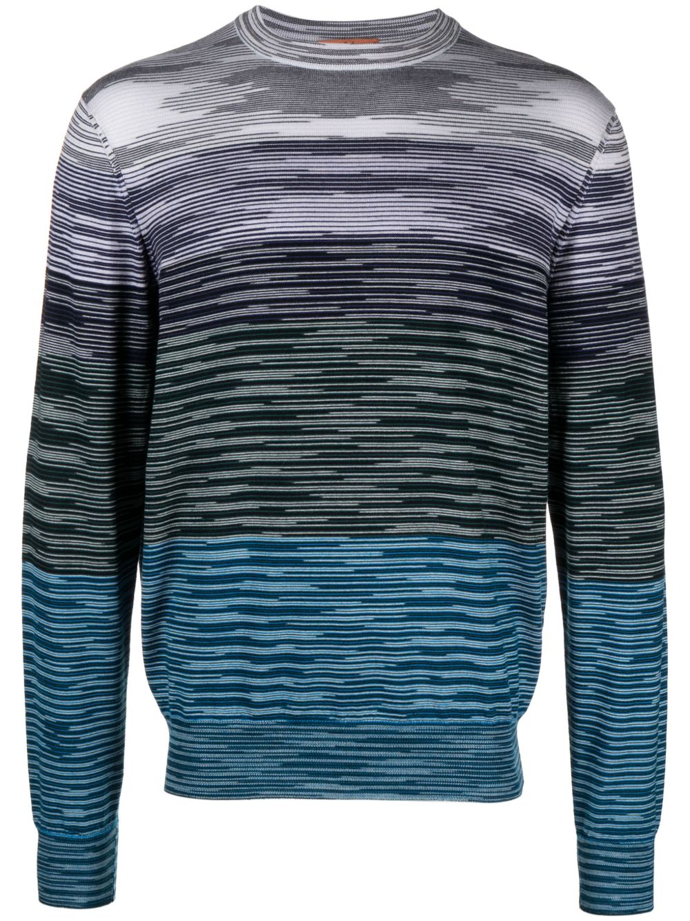 Missoni 条纹羊毛毛衣 - 蓝色