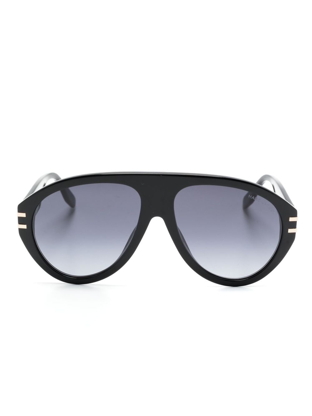 Marc Jacobs Eyewear 747S 盾形太阳眼镜 - 黑色