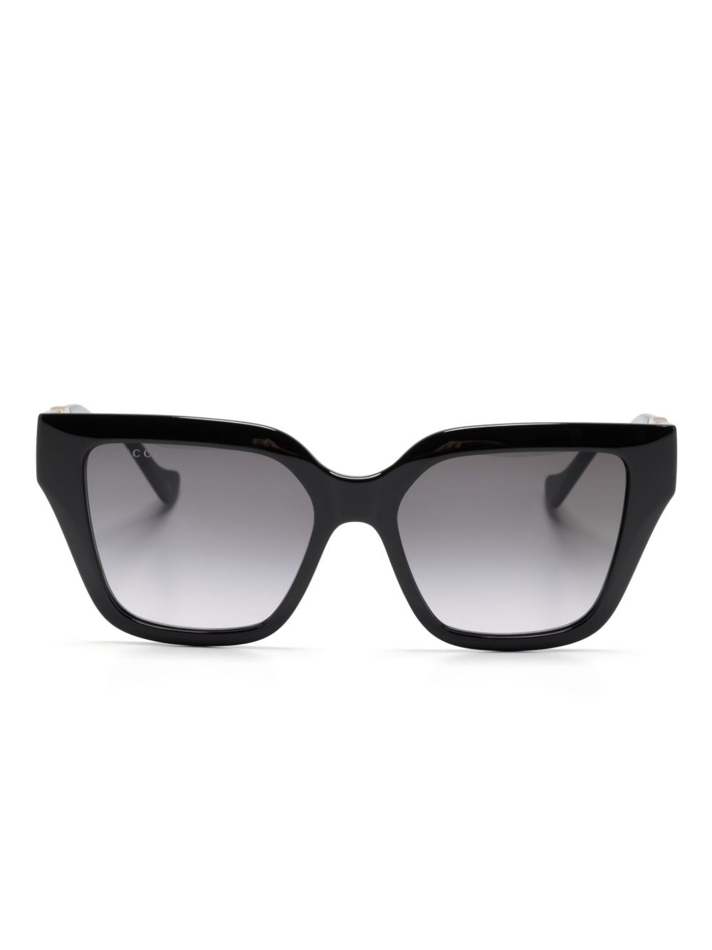 Gucci Eyewear GG 镜腿太阳眼镜 - 黑色