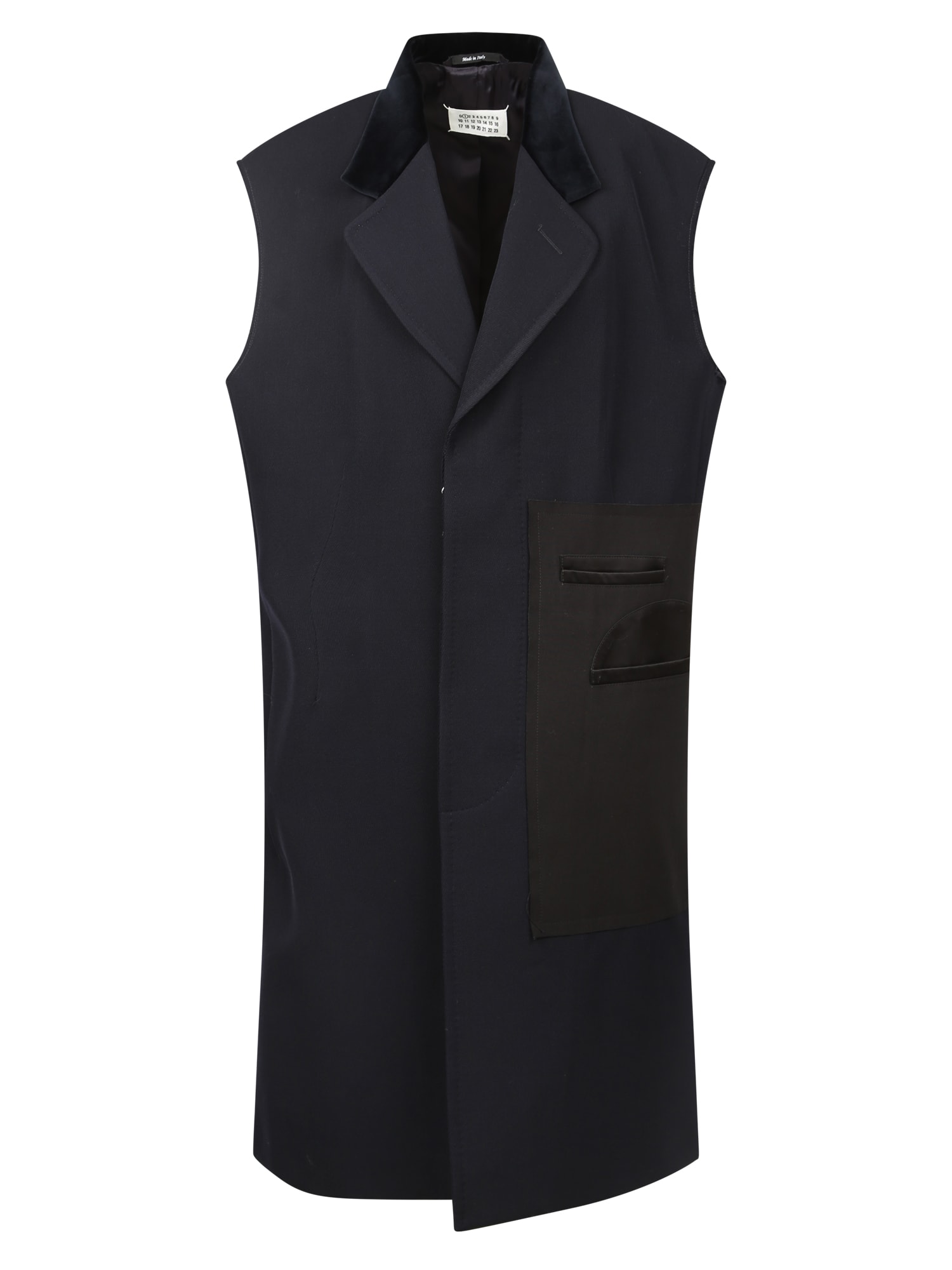 Maison Margiela Cappotto Gilet Senza Manic Navy