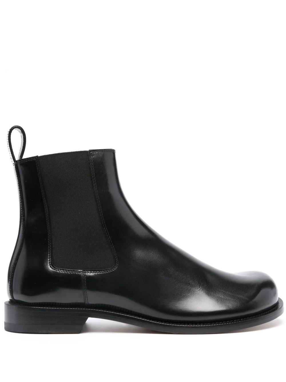 LOEWE Campo 皮质切尔西靴 - 黑色