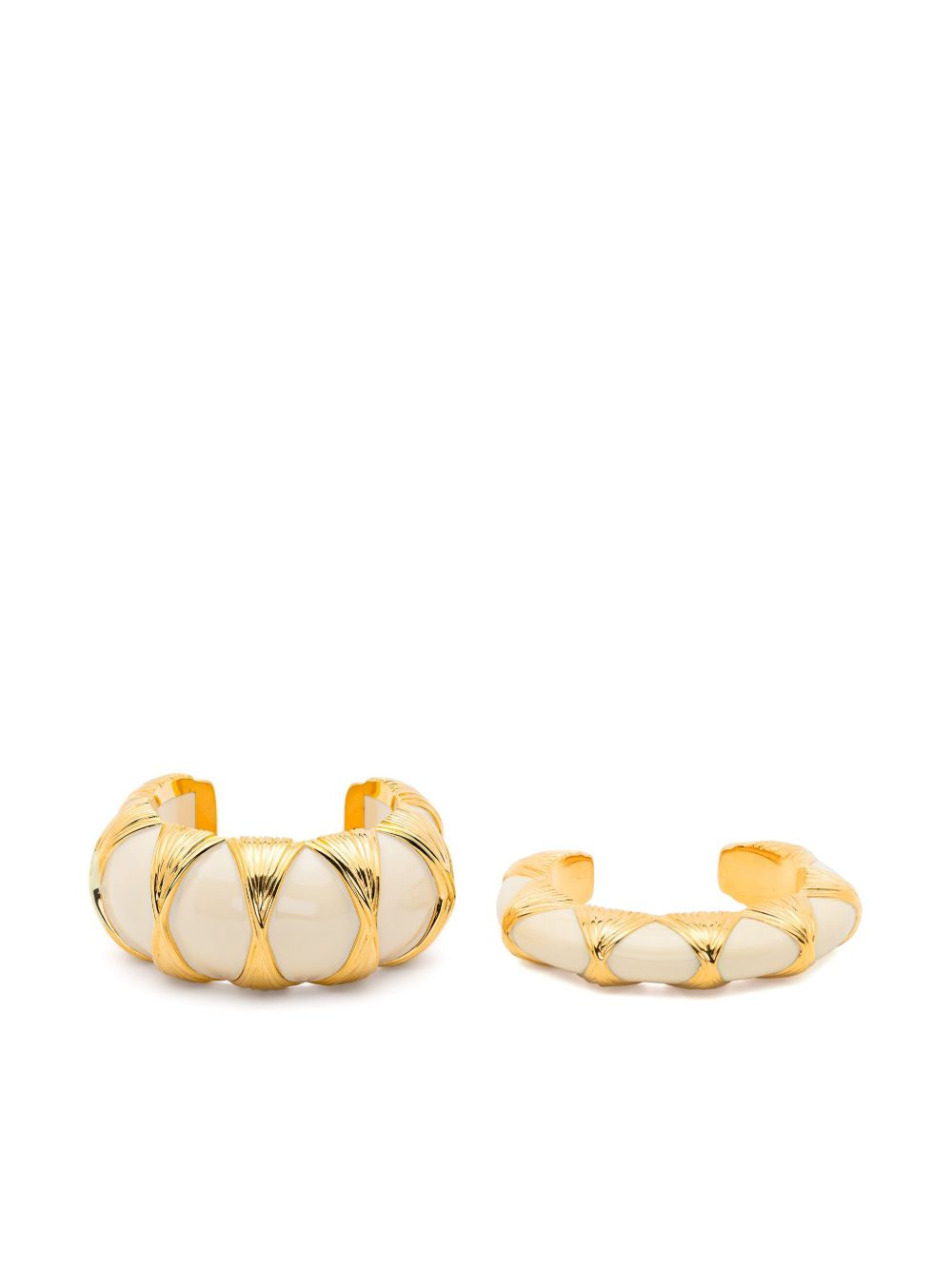 Aurelie Bidermann Rosario gold-plated bracelets (set of two) - 金色