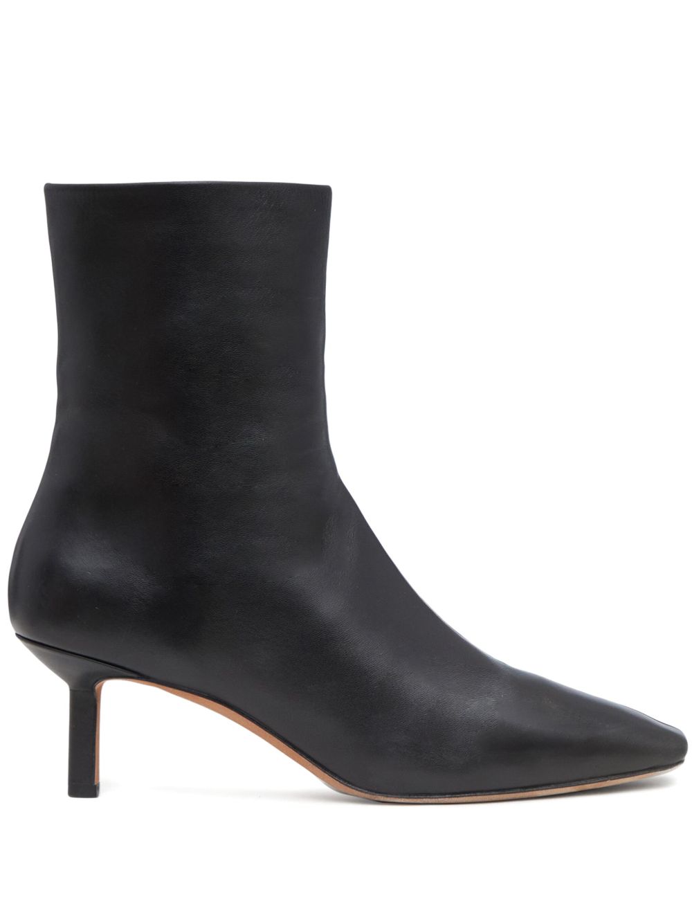 3.1 Phillip Lim Nell 皮质中跟靴 - 黑色