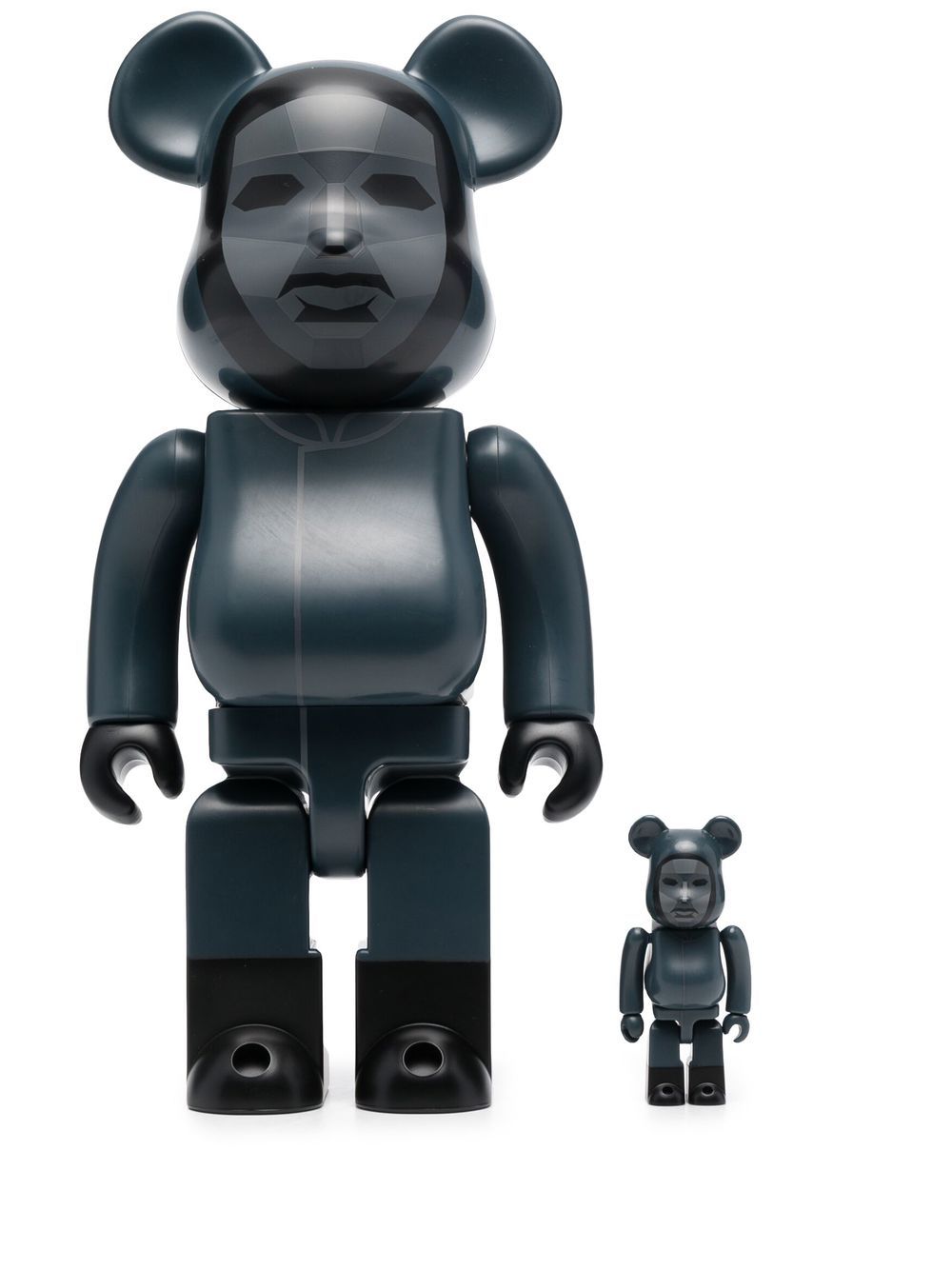 MEDICOM TOY Squid Game Frontman BE@RBRICK 100% & 400% 模型玩具套装 - 黑色