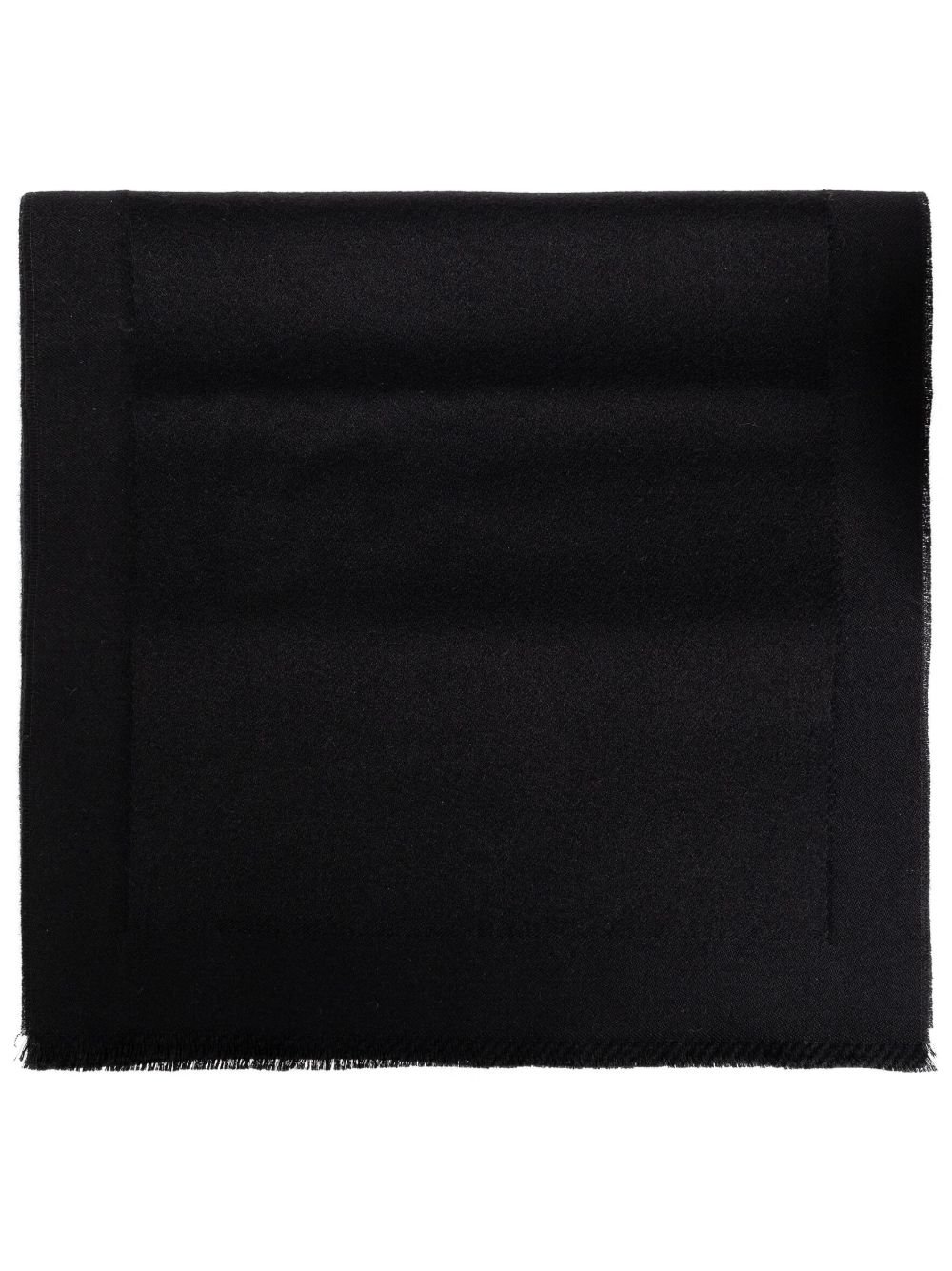 Saint Laurent Cassandre 羊绒围巾 - 黑色