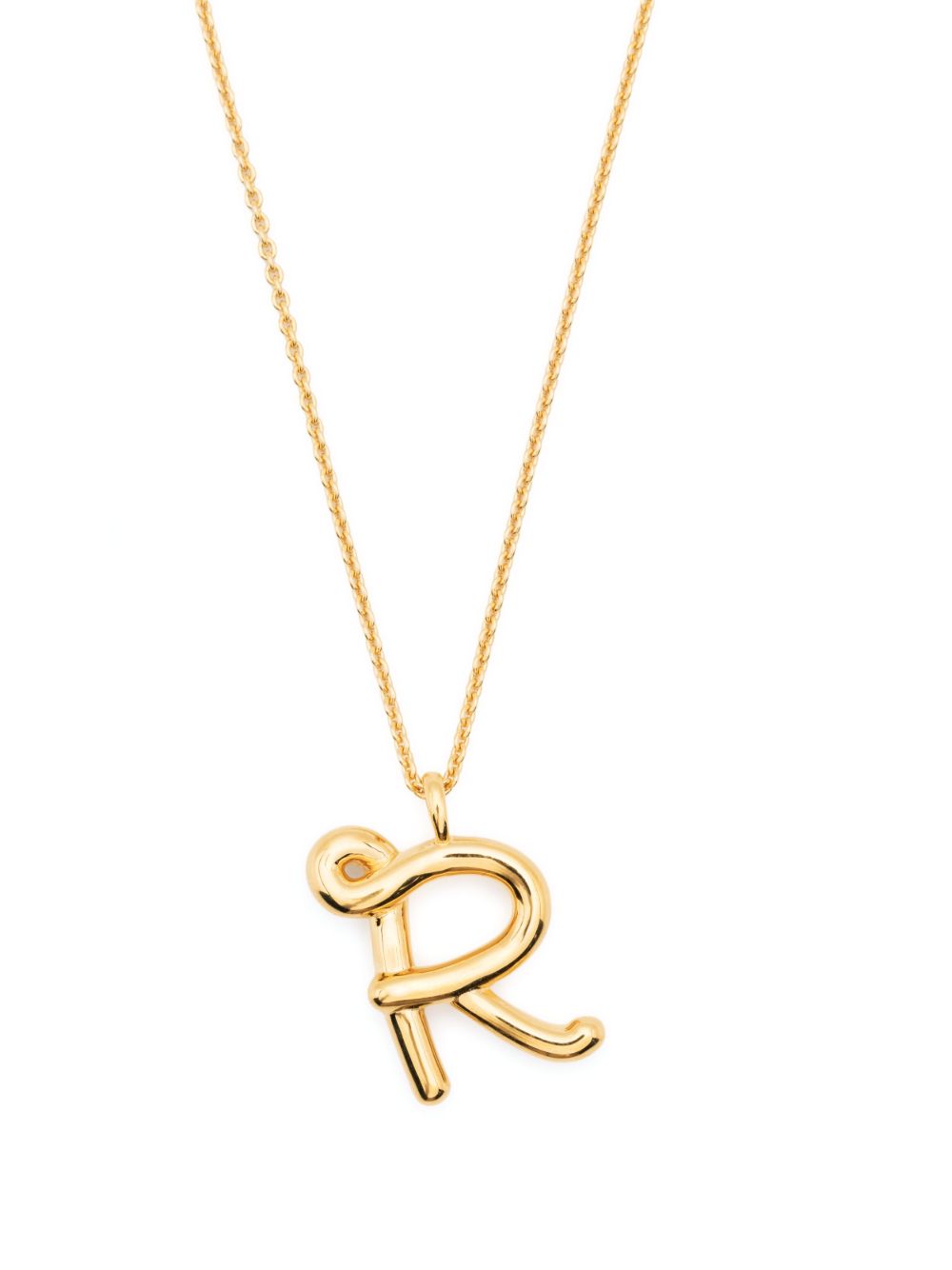Missoma Curly Molten Initial 项链 - 金色