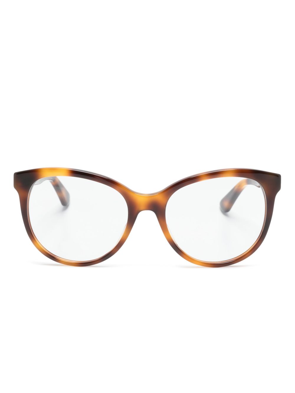 Gucci Eyewear Interlocking G 猫眼框太阳眼镜 - 褐色