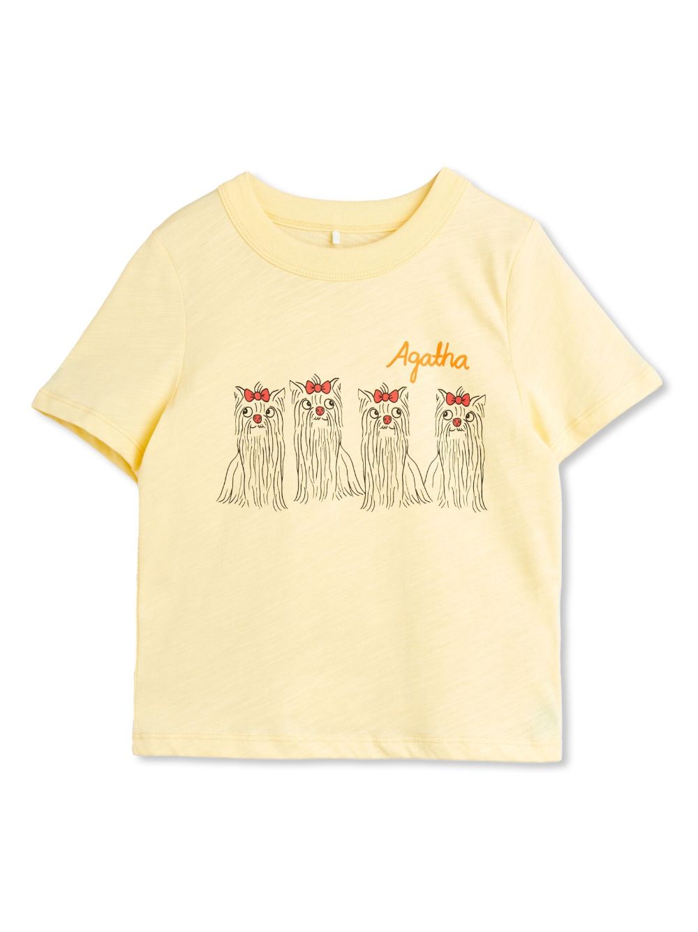 Mini Rodini Agatha Dogs T恤 - 黄色
