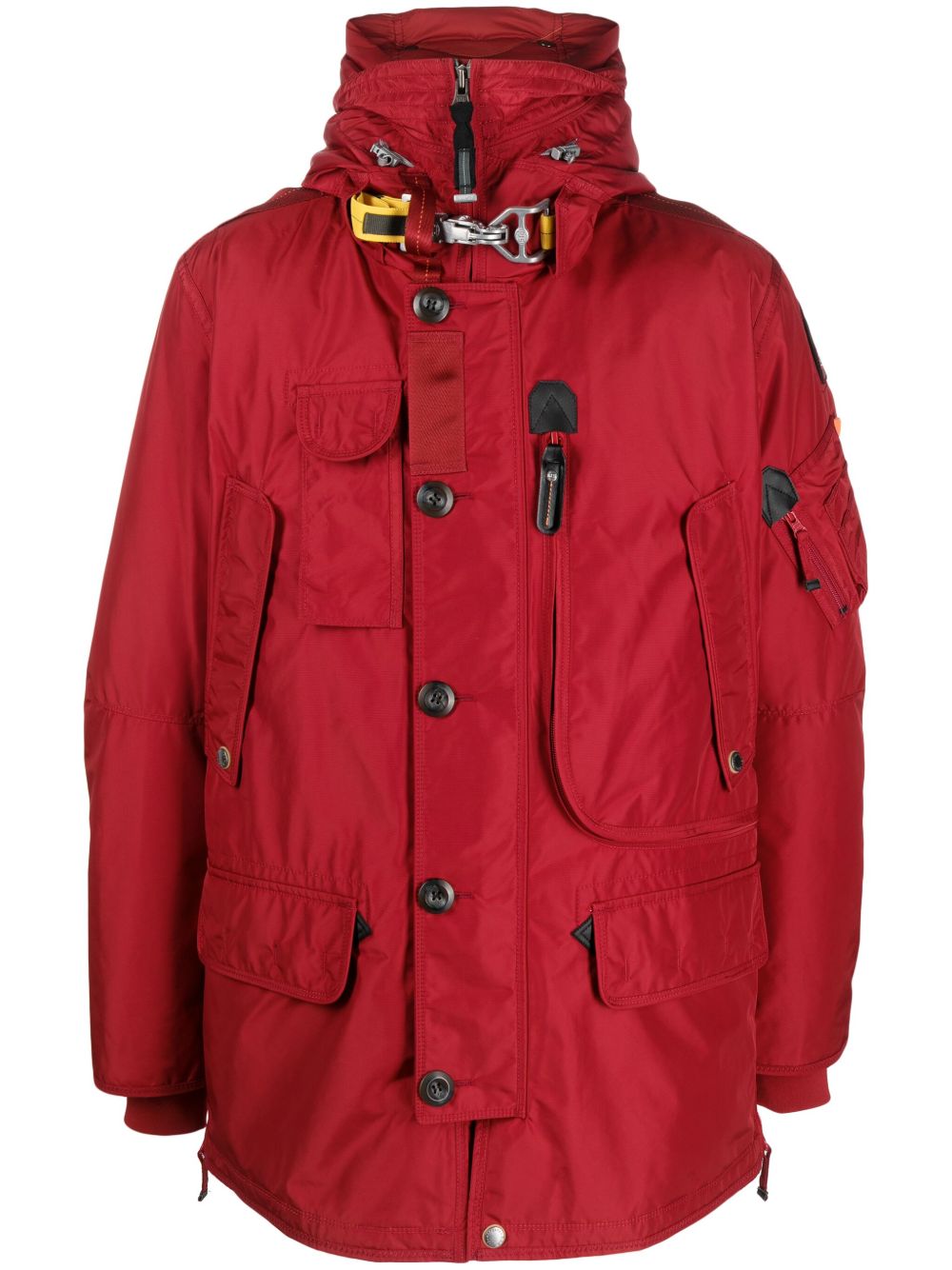 Parajumpers 排扣连帽雨衣 - 红色