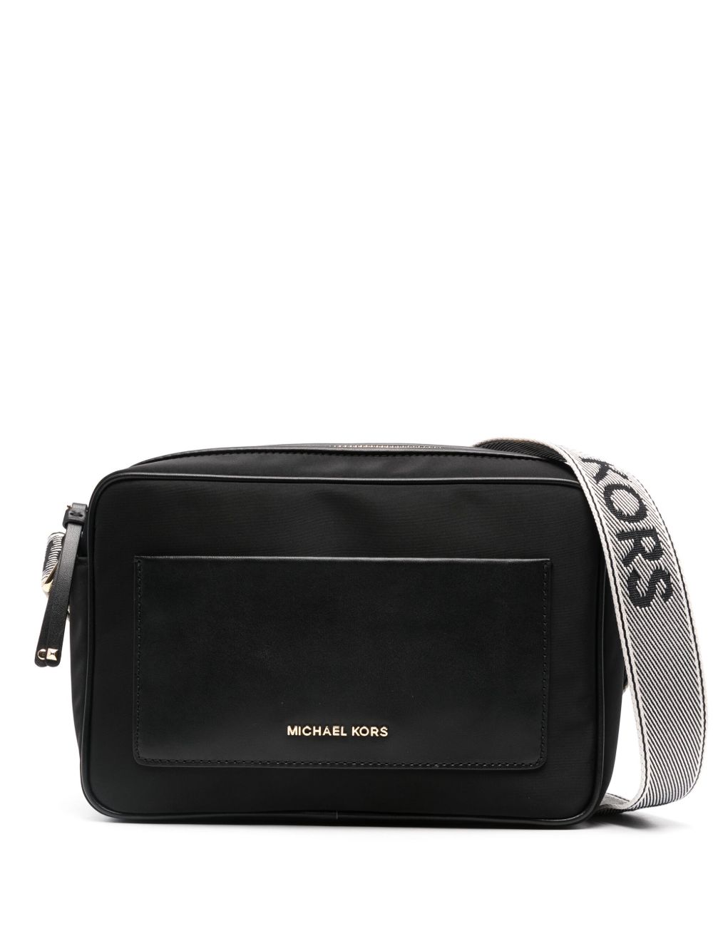Michael Kors logo字母斜挎包 - 黑色