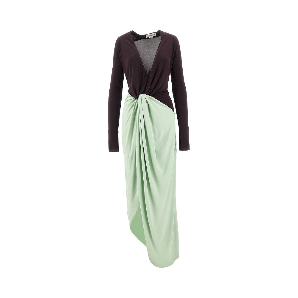 VICTORIA BECKHAM Two-tone long sleeves with knot detail Woman 8