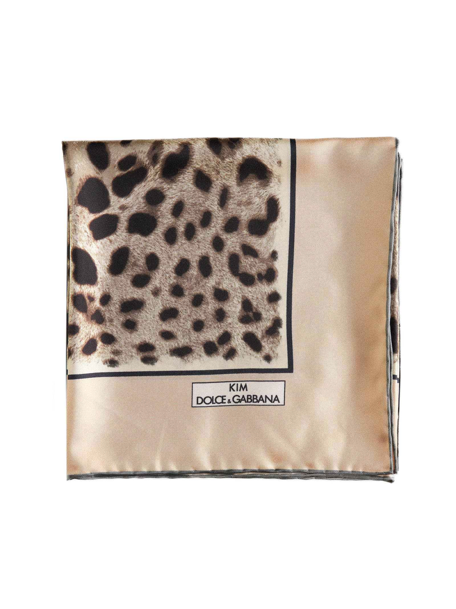 Dolce & Gabbana Leopard-print Twill Scarf
