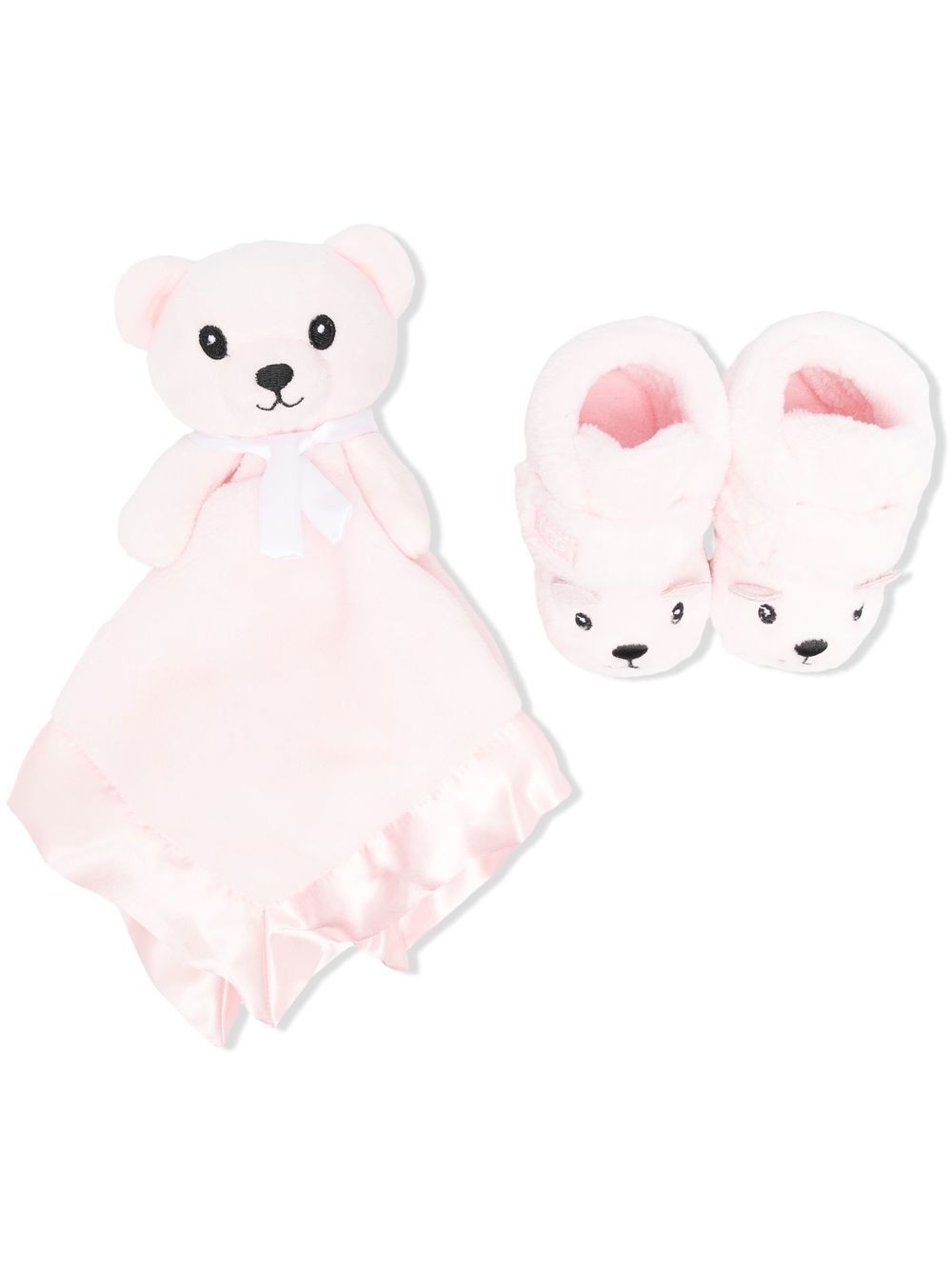 UGG Kids Bixbee and Lovey Bear 拖鞋套装 - 粉色