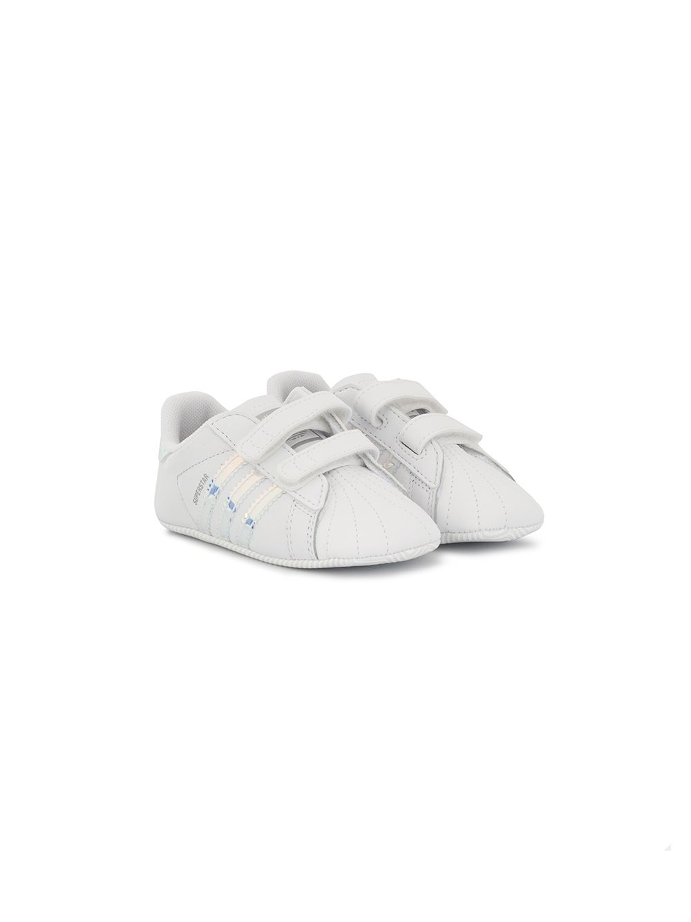 adidas Kids Superstar新生儿鞋 - 白色