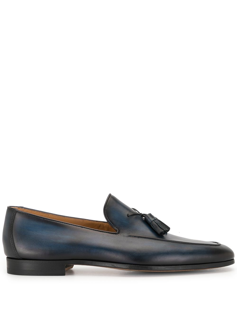 Magnanni 流苏皮质乐福鞋 - 蓝色