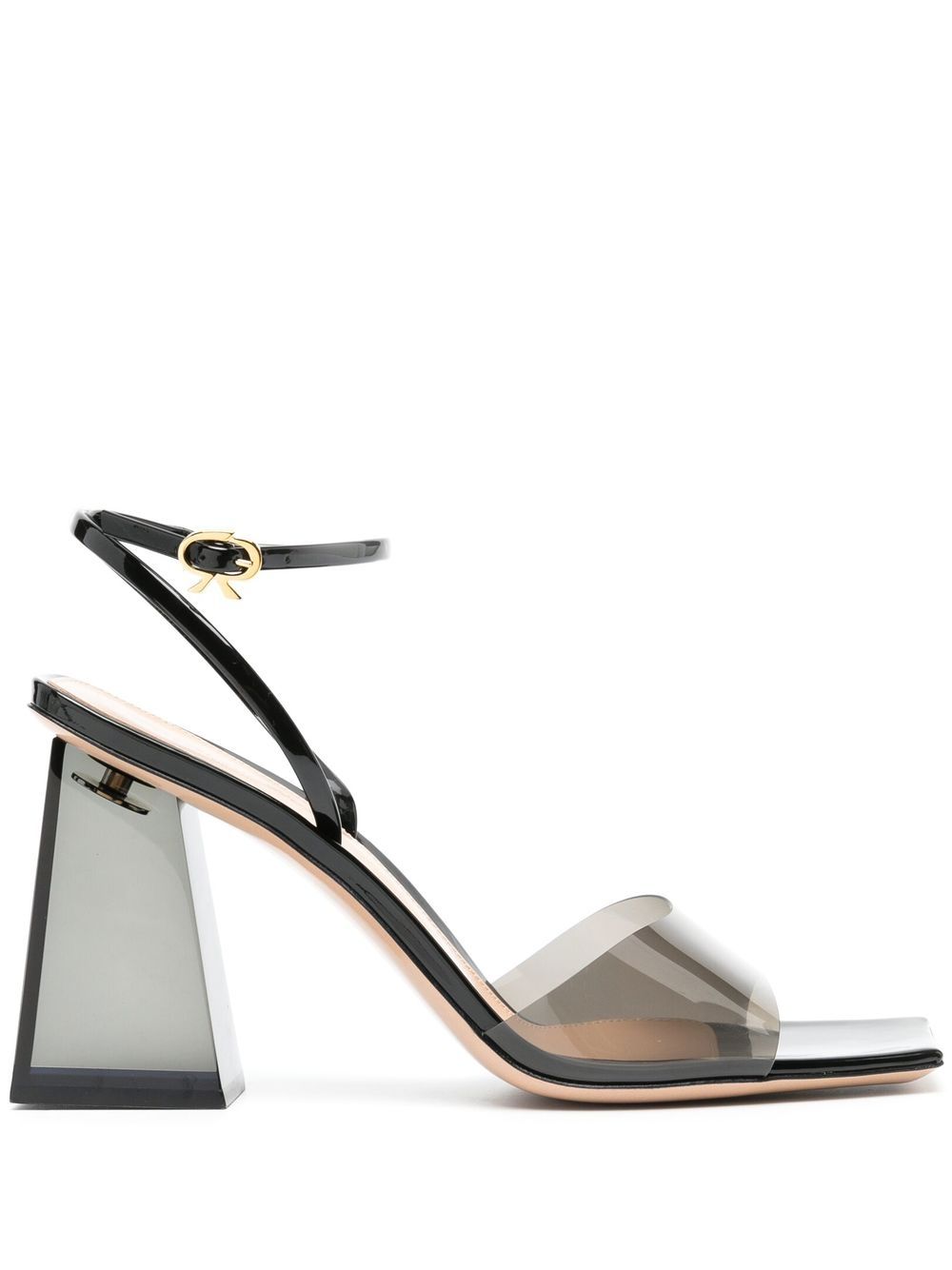 Gianvito Rossi 方头凉鞋 - 黑色