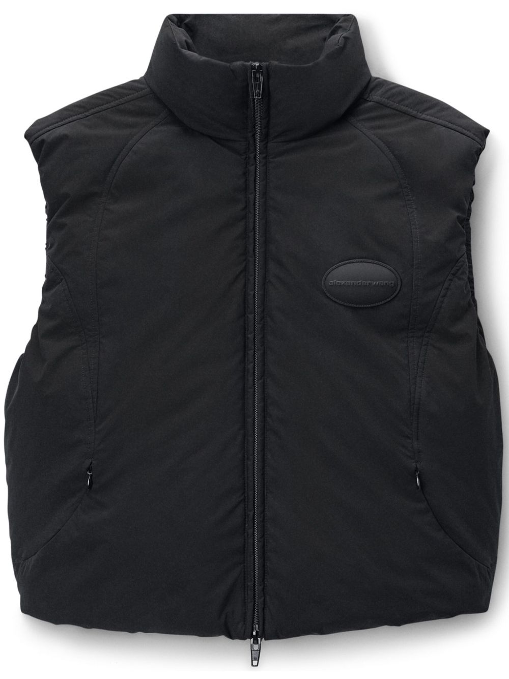 Alexander Wang logo-patch gilet - 黑色