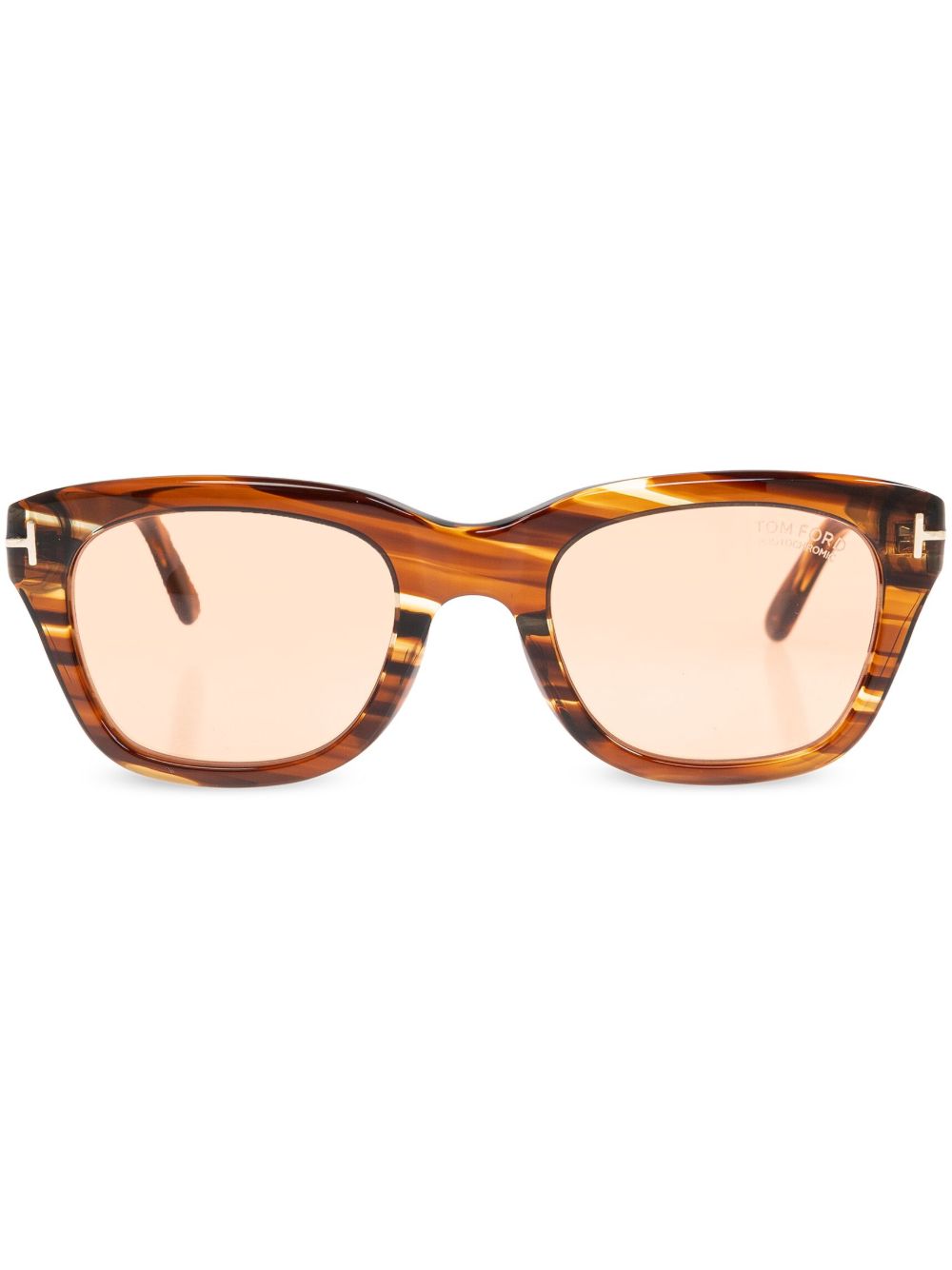 TOM FORD Eyewear 方框太阳眼镜 - 褐色