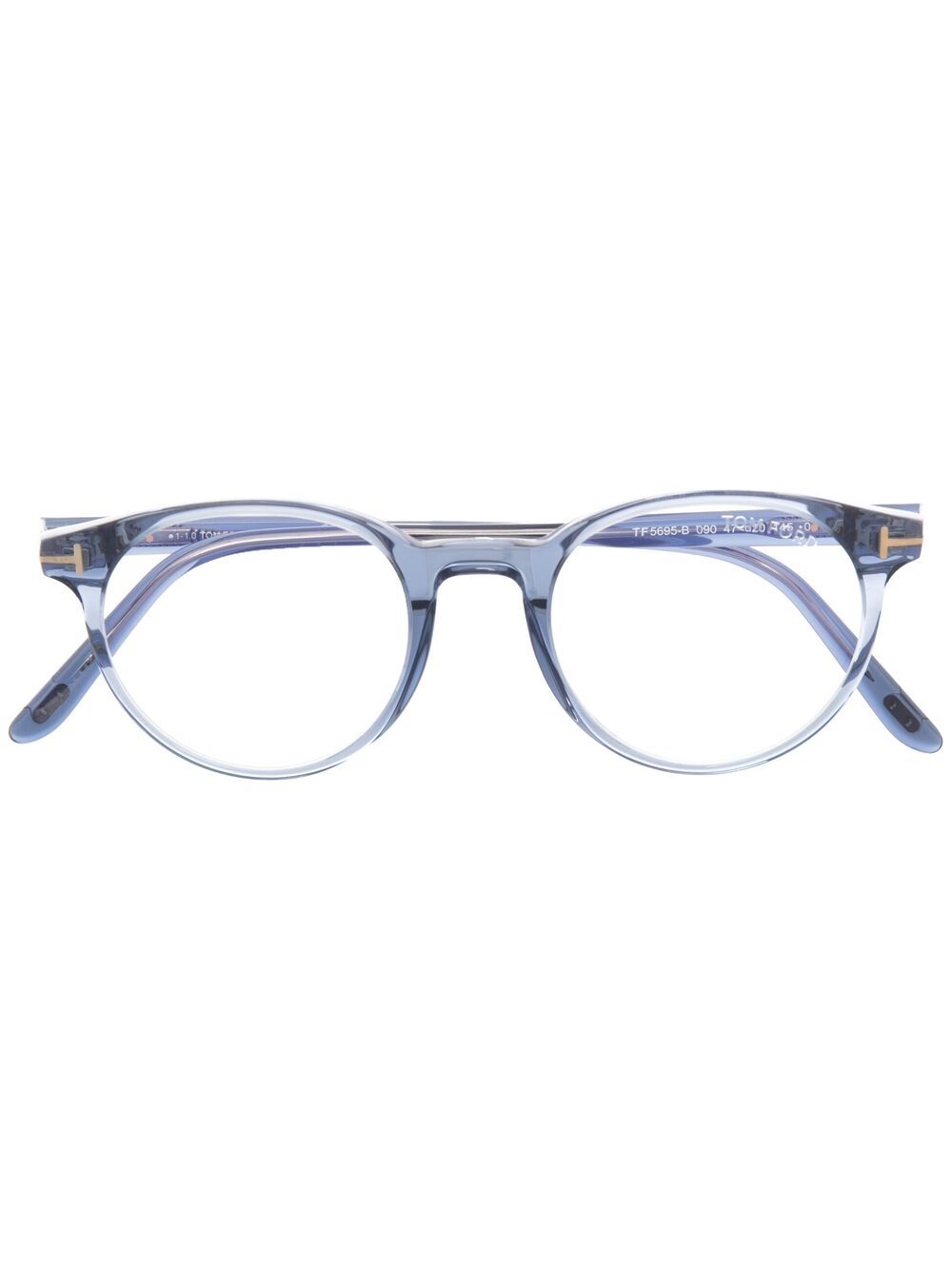 TOM FORD Eyewear 汤姆福特眼镜系列 FT5695B 圆形镜框眼镜 - 蓝色