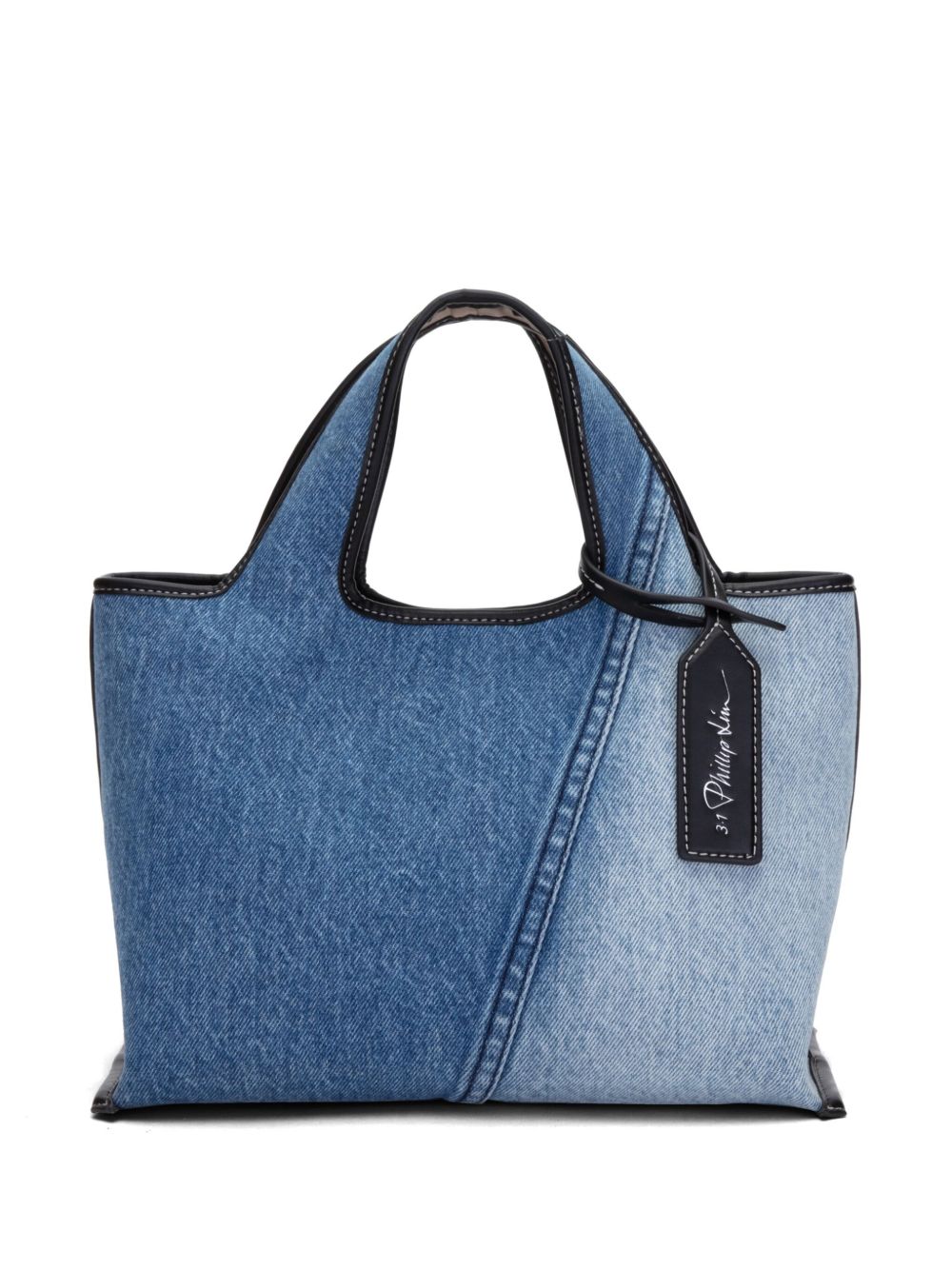 3.1 Phillip Lim 迷你牛仔托特包 - 蓝色