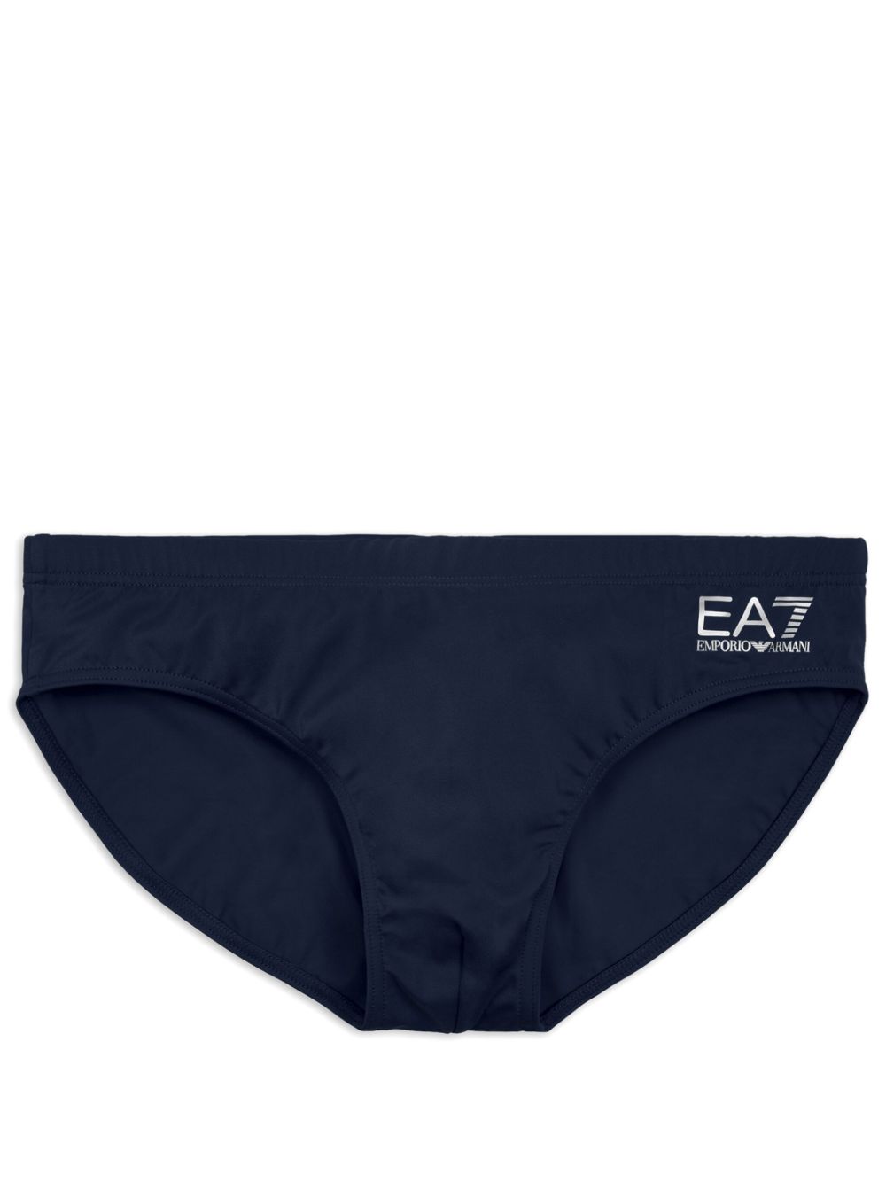 Ea7 Emporio Armani EA7 logo印花泳裤 - 蓝色