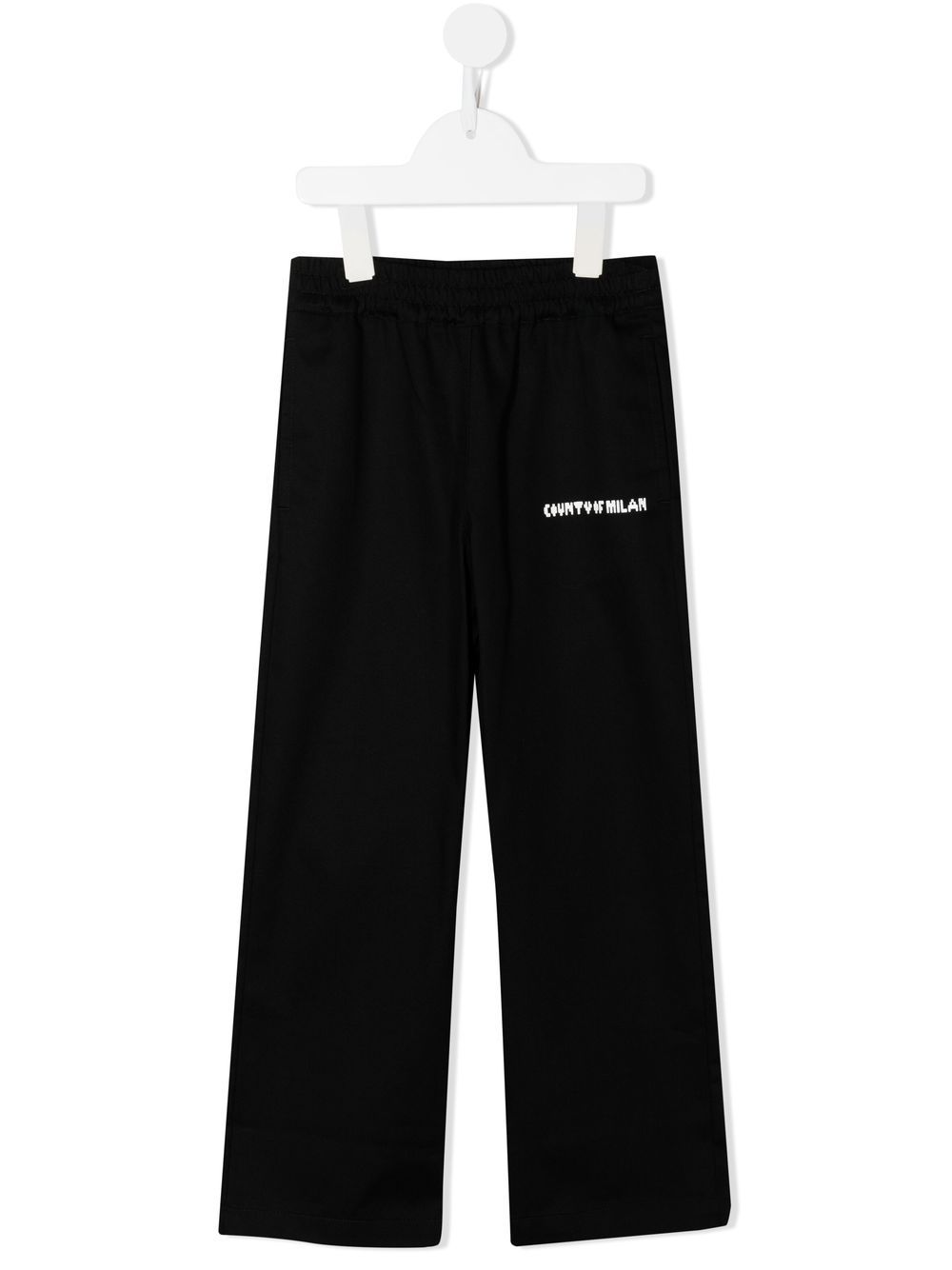 Marcelo Burlon County Of Milan Kids Pixel logo套穿式直筒长裤 - 黑色