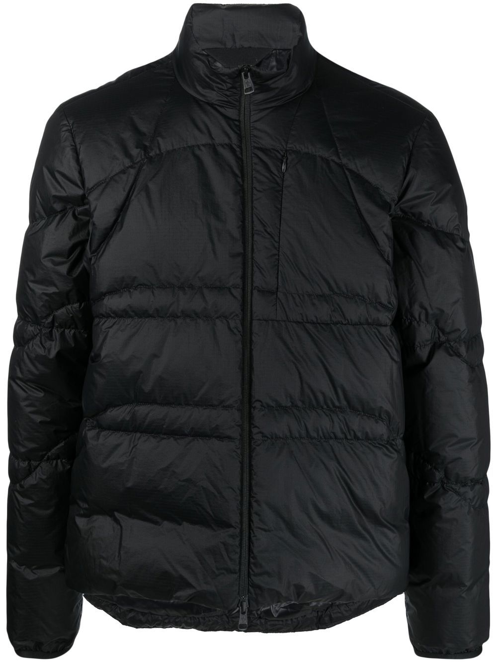 Moncler 高领羽绒填充夹克 - 黑色