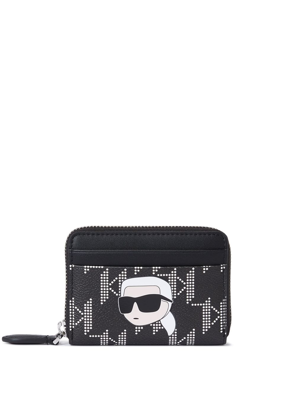 Karl Lagerfeld Ikon Monogram 钱包 - 黑色