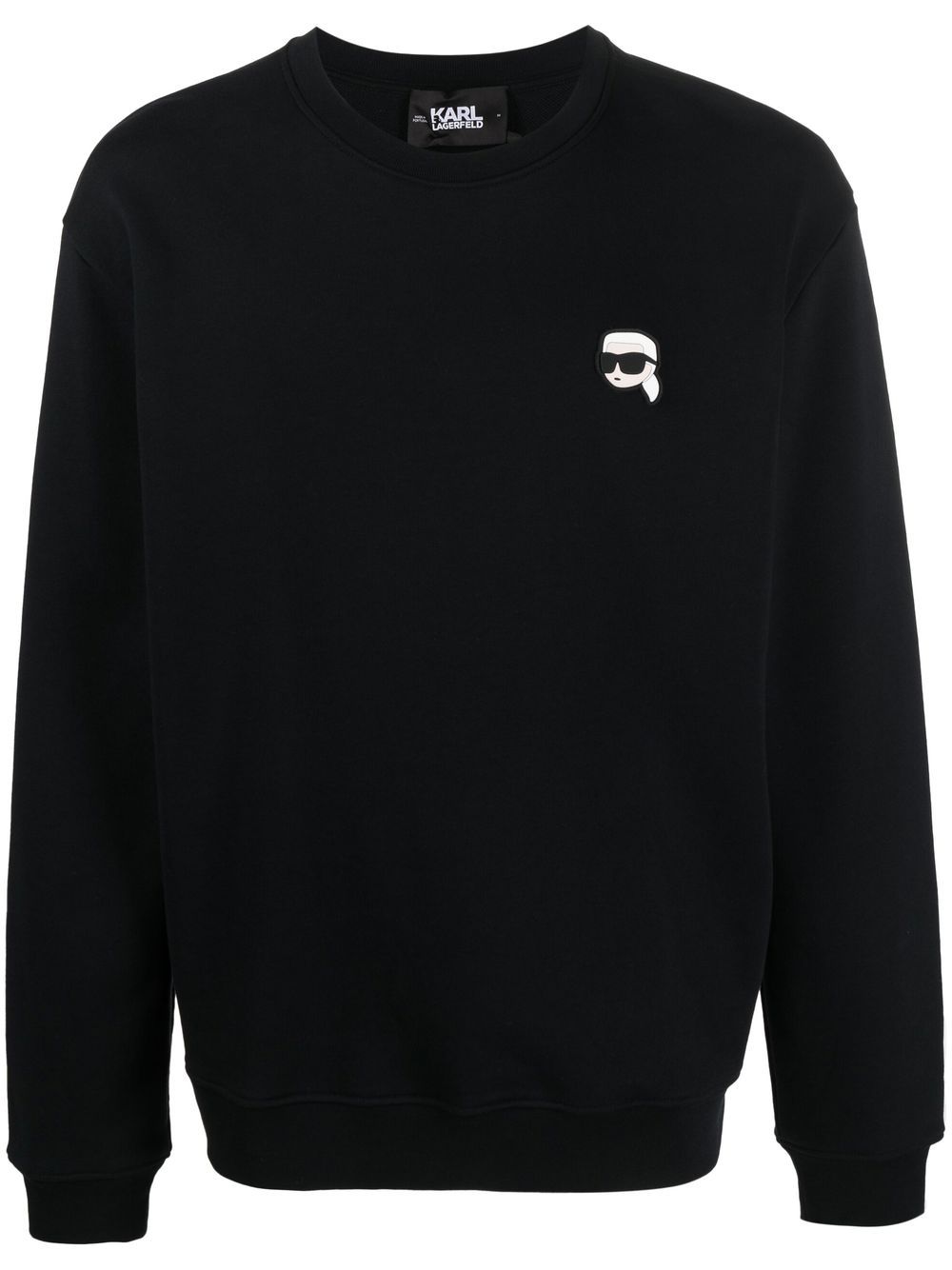 Karl Lagerfeld Ikonik Patch 棉T恤 - 黑色