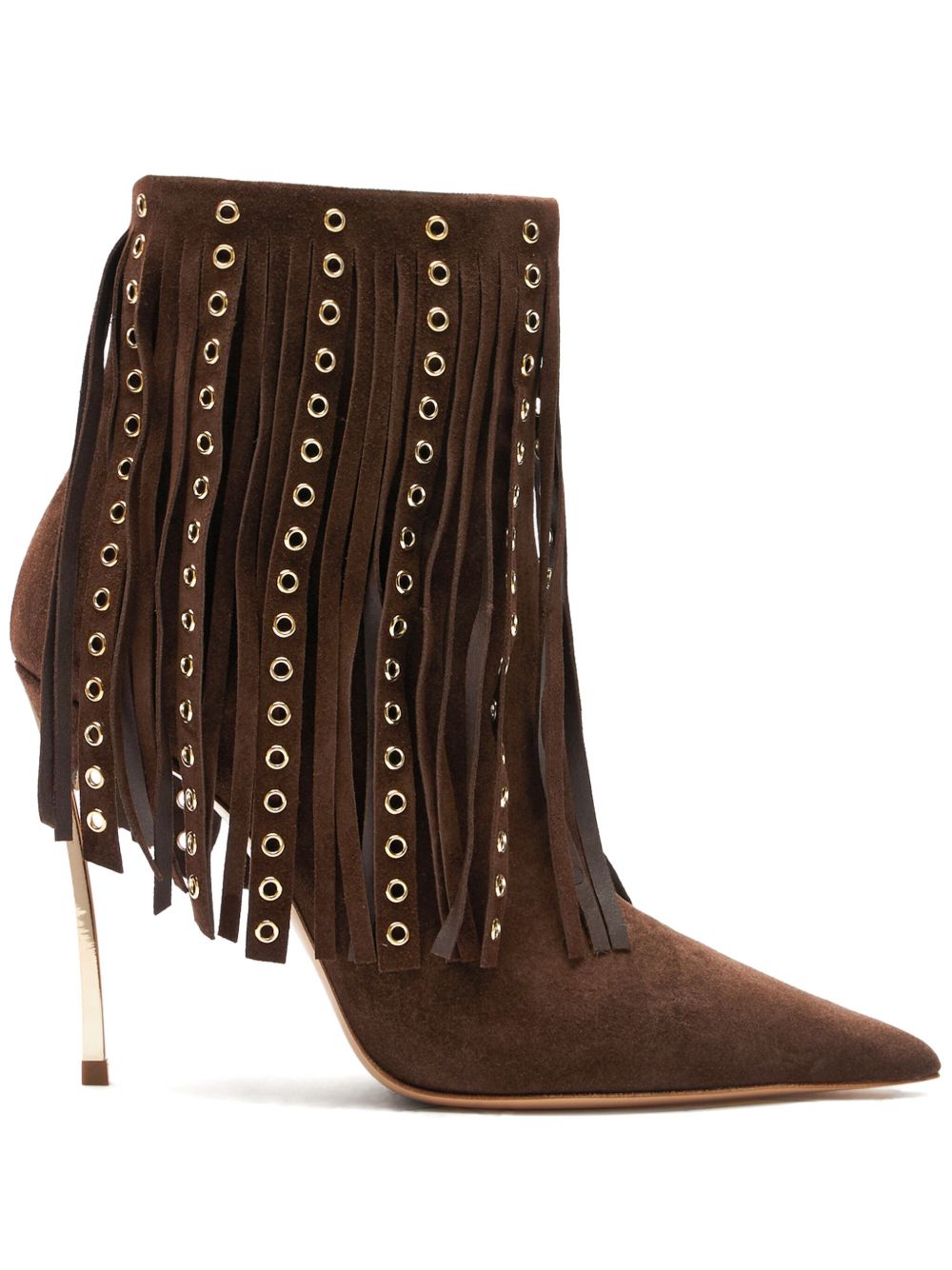 Casadei Debby Superblade 高跟靴（10厘米） - 褐色