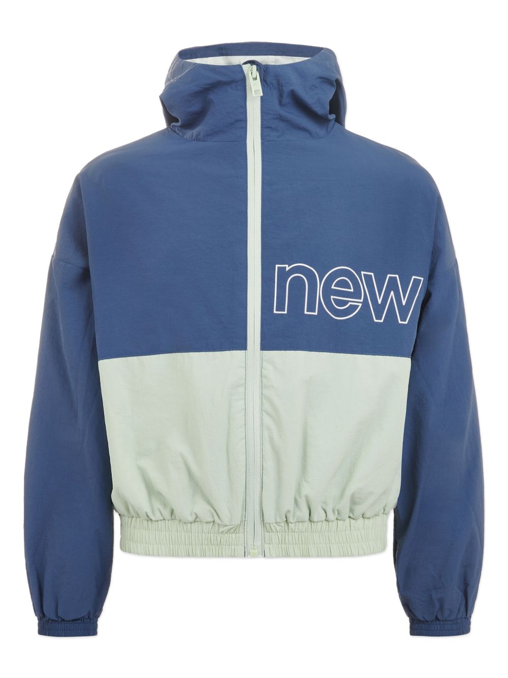 New Balance Kids logo印花夹克 - 蓝色