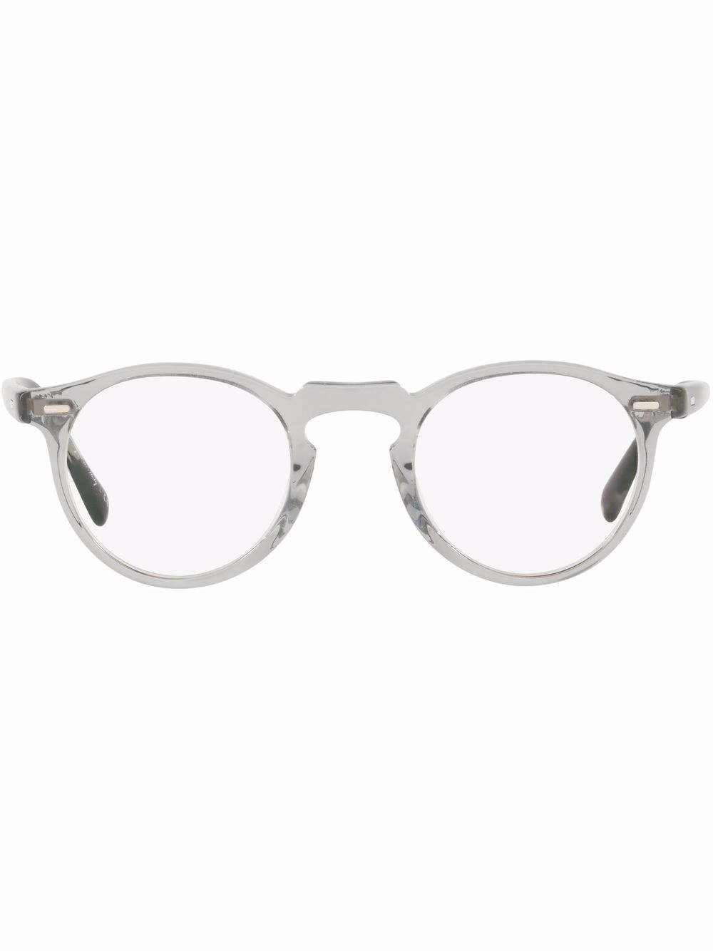 Oliver Peoples Gregory Peck 圆框眼镜 - 灰色