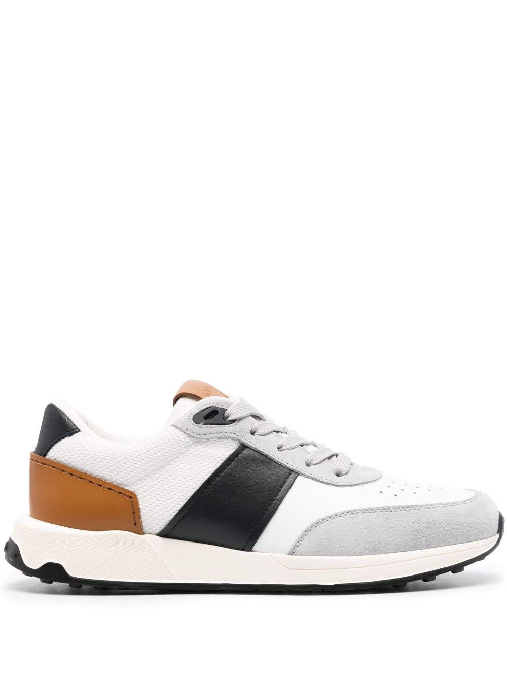 Tod's 拼接皮质运动鞋 - 白色
