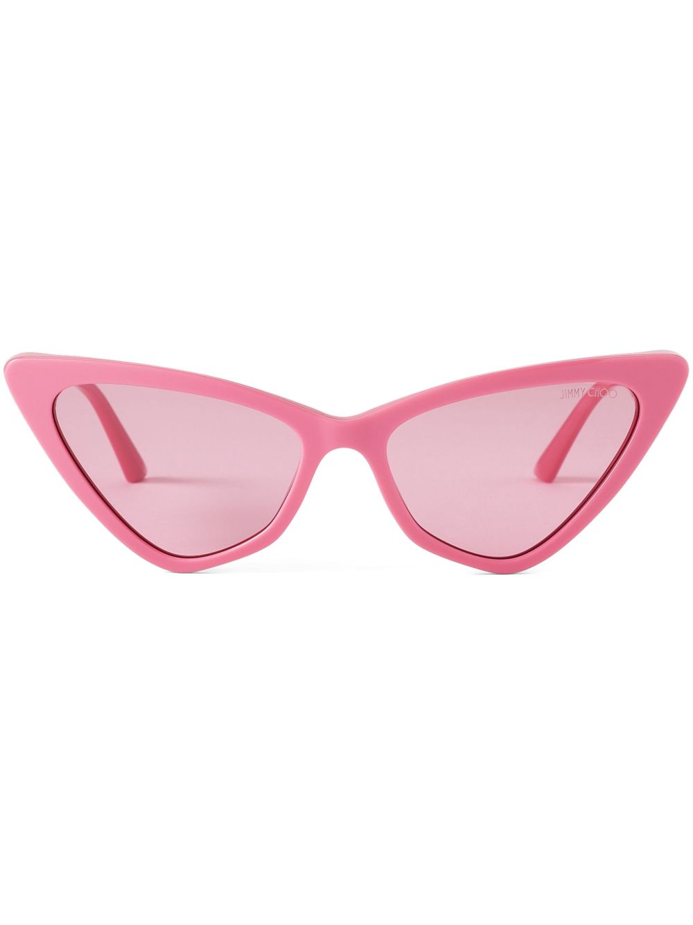 Jimmy Choo Eyewear Sol 猫眼框太阳眼镜 - 粉色