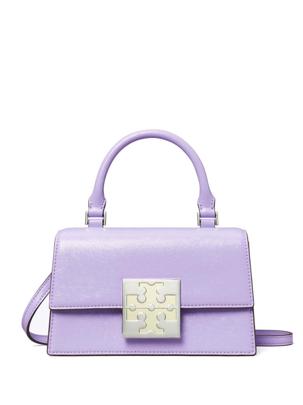 Tory Burch Bon Bon 漆皮迷你手提包 - 紫色