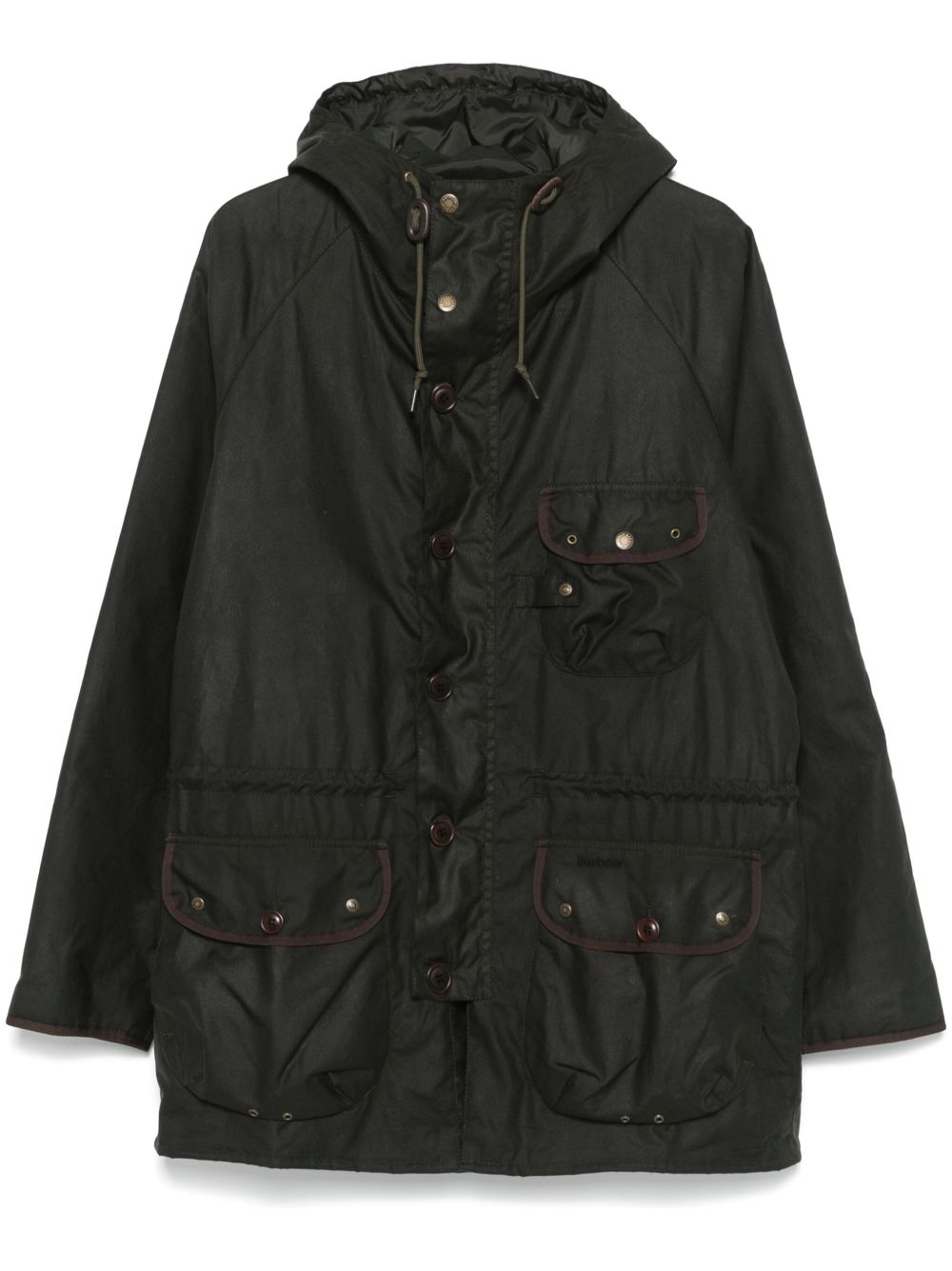 Barbour 涂层派克大衣 - 绿色